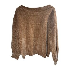 Tommy Bahama Sweater Womens XL Extra Large Biscuit Chenille Ribbed Knit Pullover